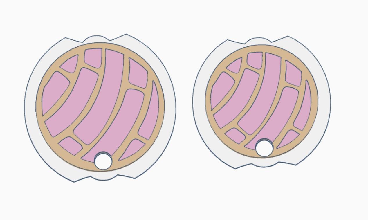 Concha Stanley Topper: Mexican Pan Dulce File ( ) by Lina Loves Two, handmade in Los Angeles CA