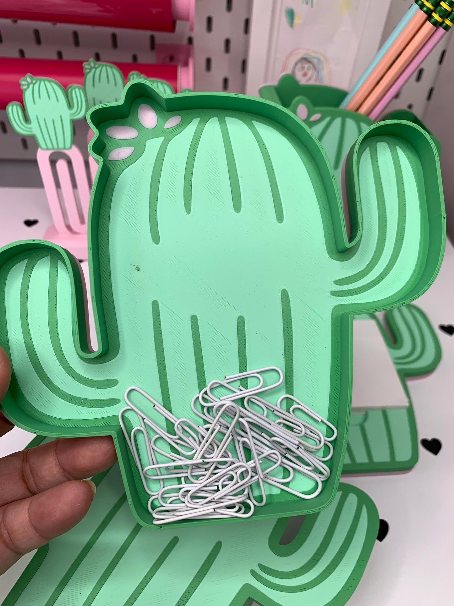 Cactus Desk Organizer Set: Files ( ) by Lina Loves Two, handmade in Los Angeles CA