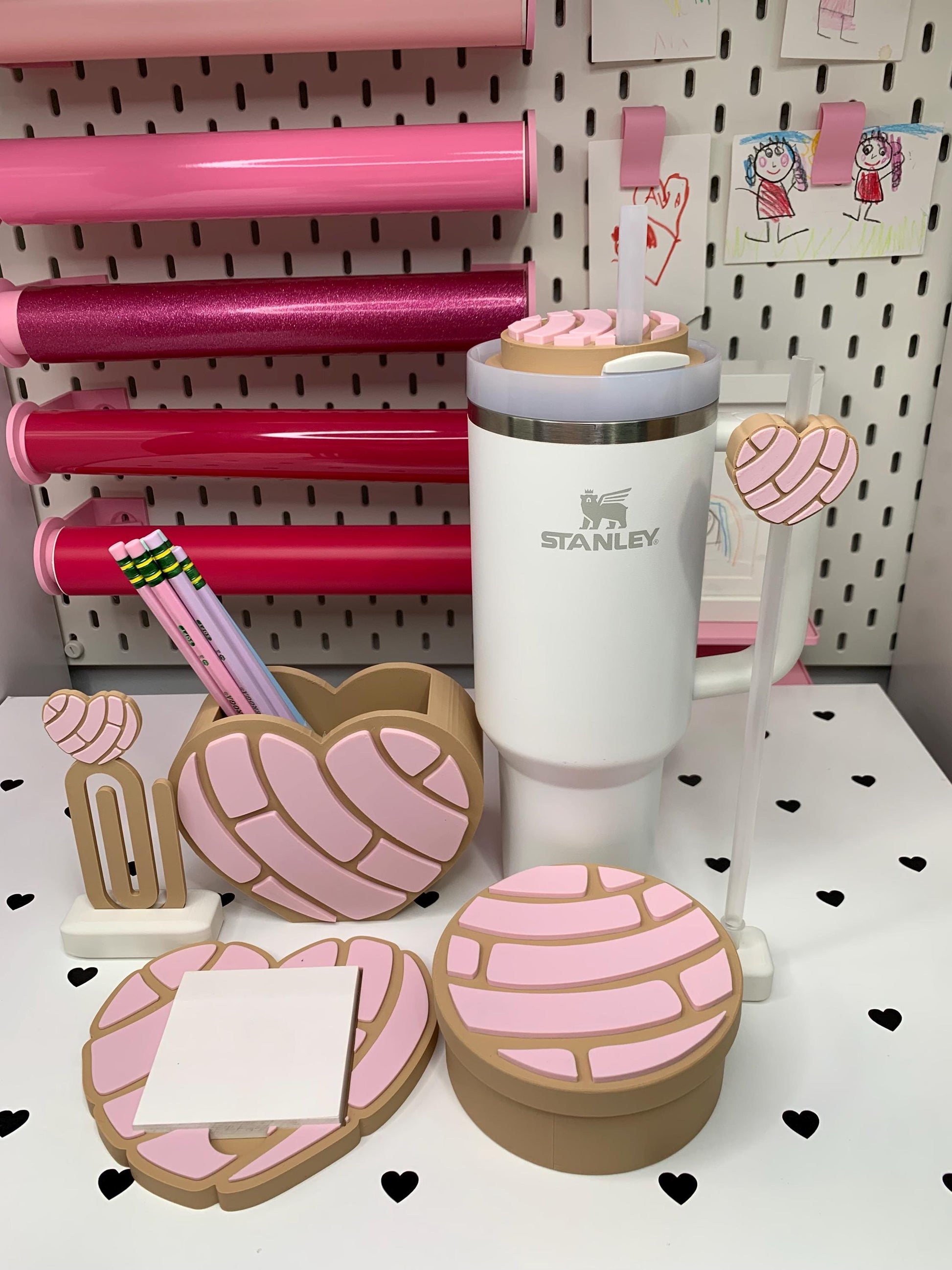 Concha Desk Organizer: Choose Your Item & Flavor by Lina Loves Two, handmade in Los Angeles CA