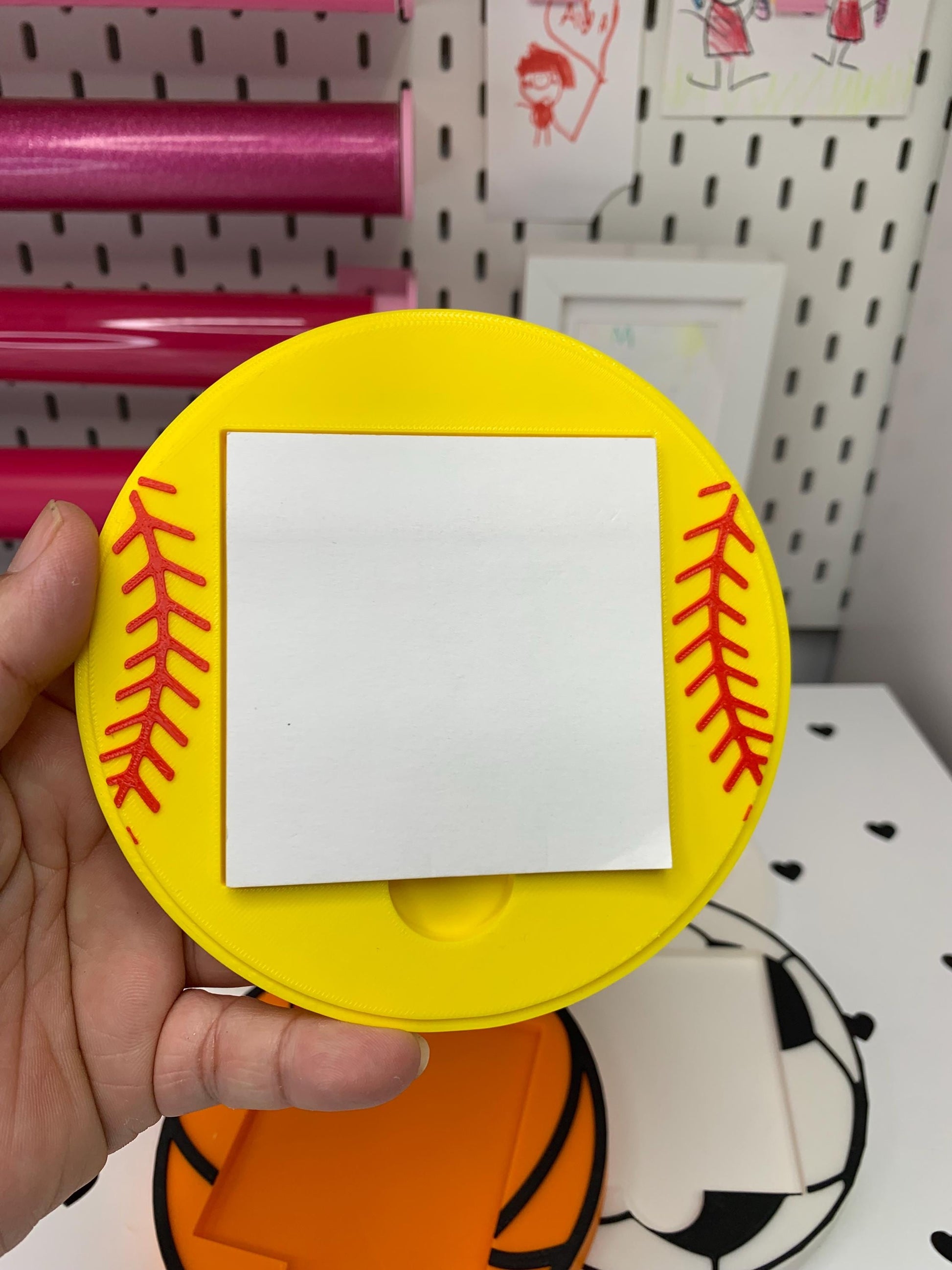 Sports Ball Sticky Note Holder Bundle: Files ( ) by Lina Loves Two, handmade in Los Angeles CA