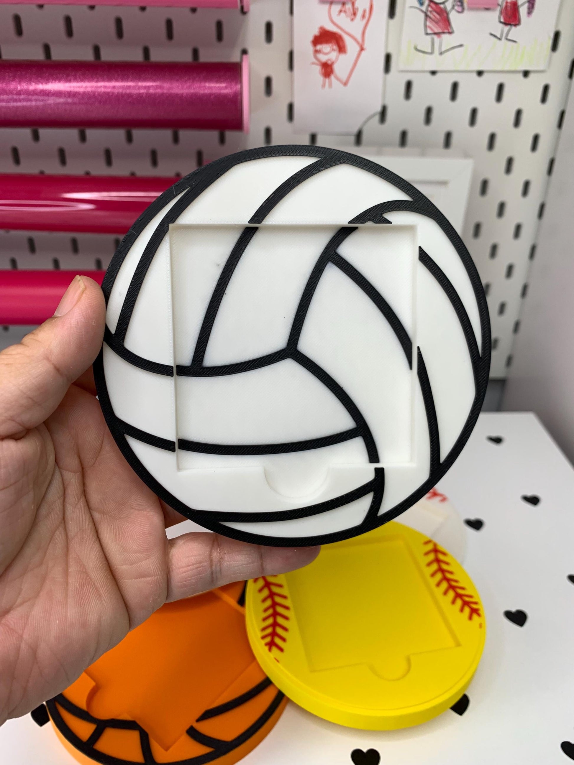 Sports Ball Sticky Note Holder Bundle: Files ( ) by Lina Loves Two, handmade in Los Angeles CA