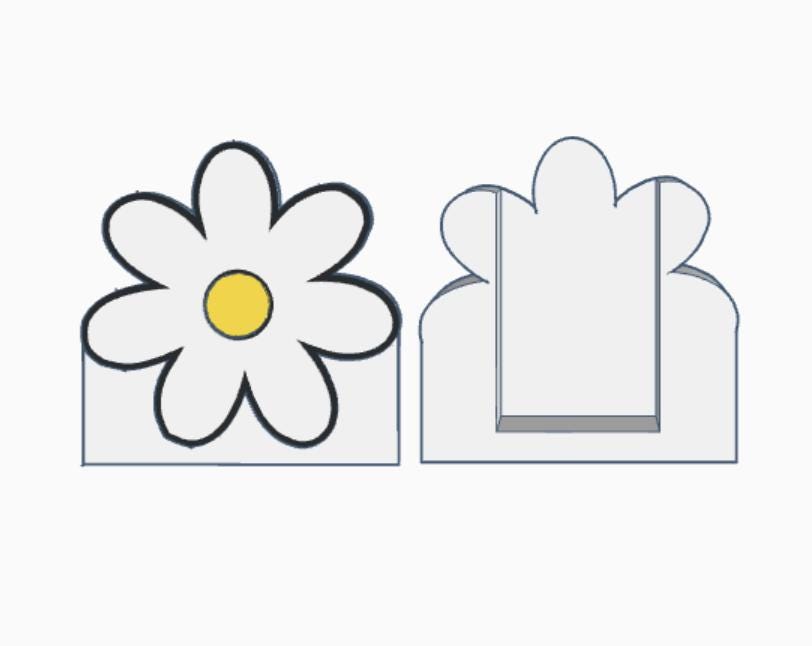 Daisy Flower Pencil Holder: File ( + 3MF) by Lina Loves Two, handmade in Los Angeles CA
