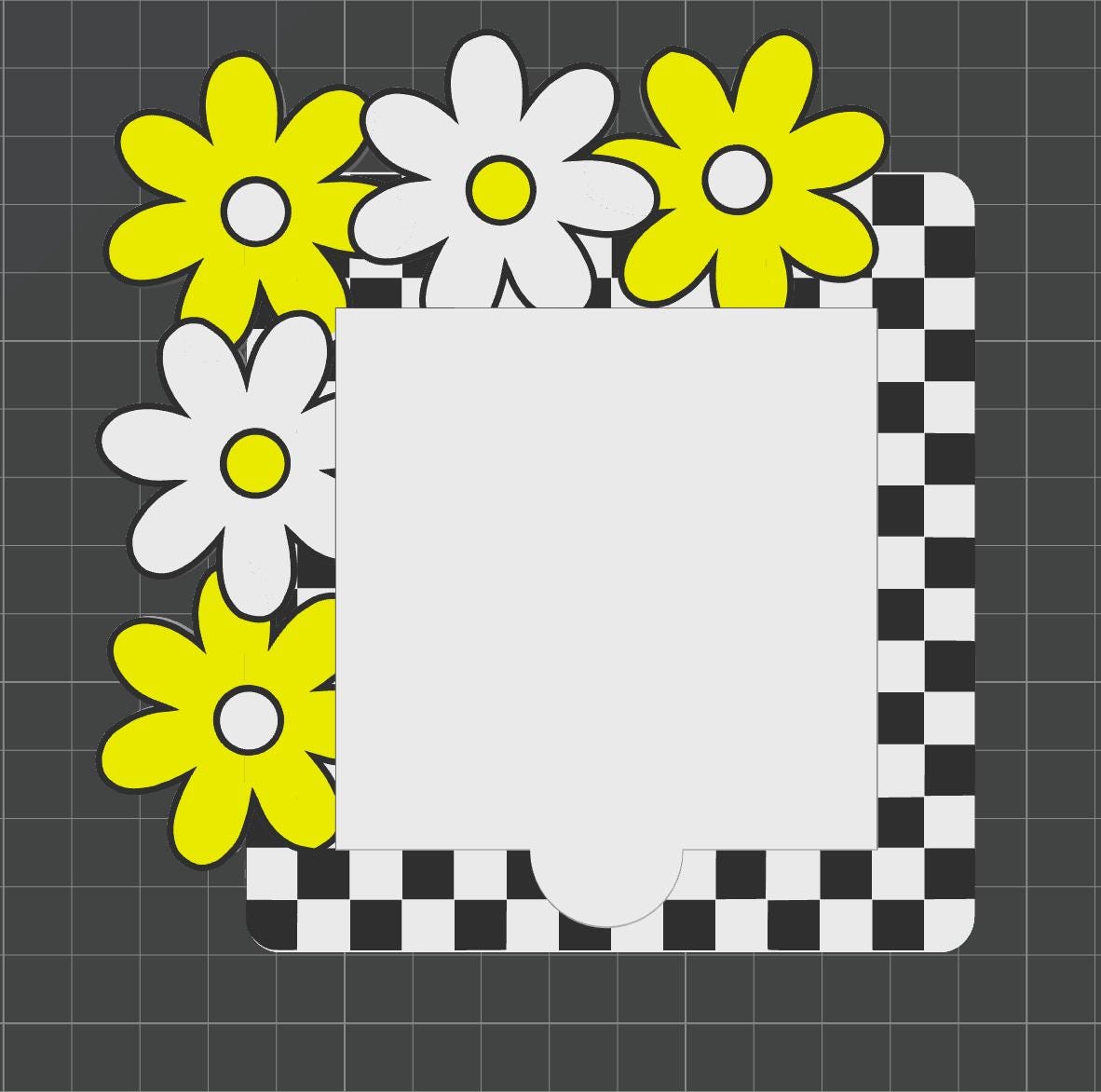 File – Daisy Flower Note Holder | File | + 3MF by Lina Loves Two, handmade in Los Angeles CA