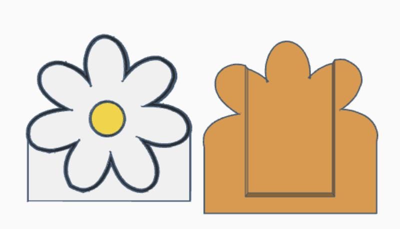 Daisy Flower Pencil Holder: File ( + 3MF) by Lina Loves Two, handmade in Los Angeles CA