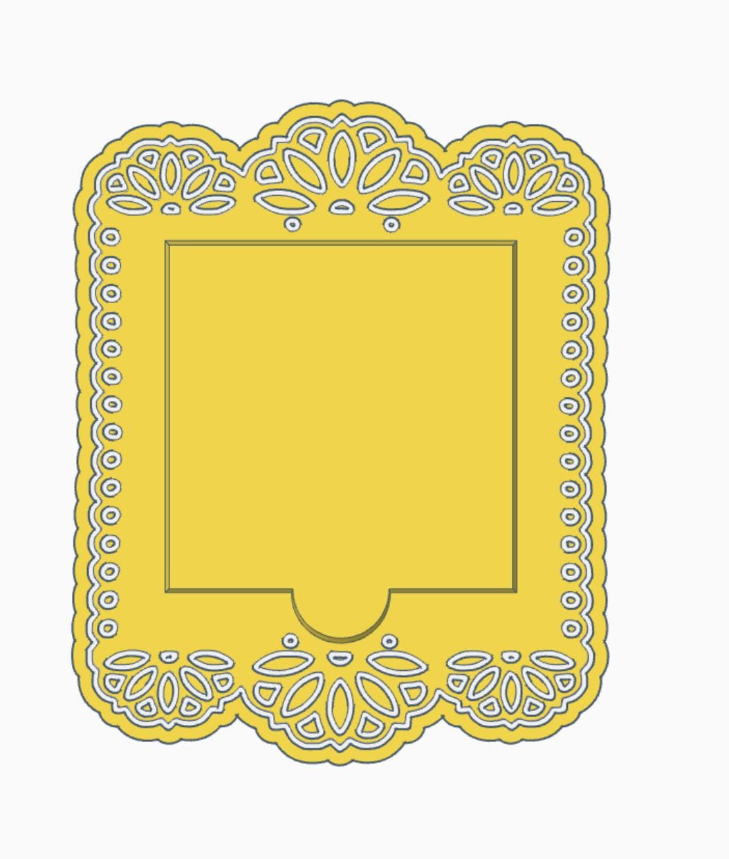 Digital STL File | Fiesta Banner (Papel Picado) Post-It Note Holder | 3D Digital File | STL & 3MF Download