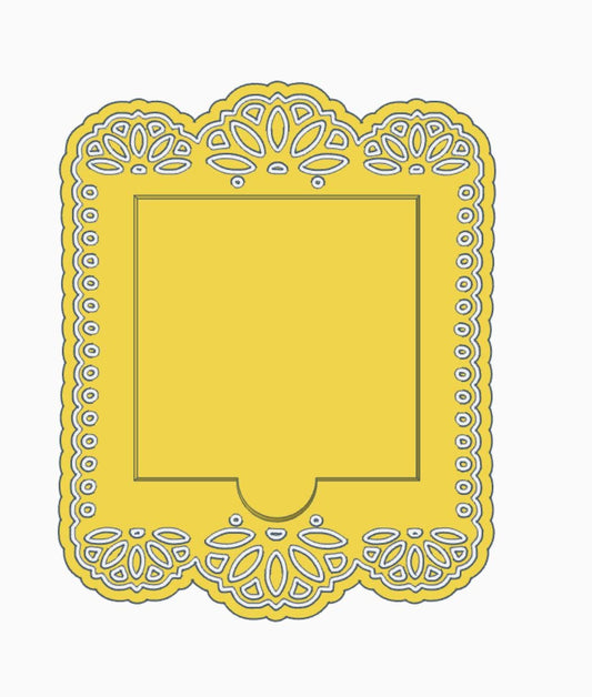 Digital STL File | Fiesta Banner (Papel Picado) Post-It Note Holder | 3D Digital File | STL & 3MF Download