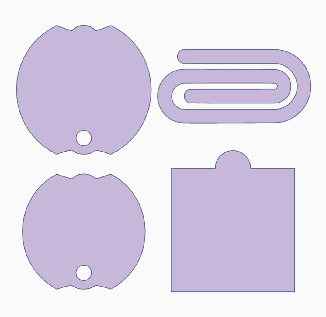 Digital STL File | Template for Office Decor | Digital STL Files | Stanley Topper 20, 30 and 40oz | Jumbo Paperclip | Sticky Note Holder