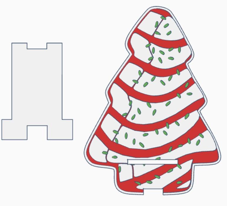 Christmas Tree Cake 3D Digital Files – STL & 3MF | Jumbo Paperclips, Stanley Toppers, Tray, Phone Holder, Note Holder and Soap Holder