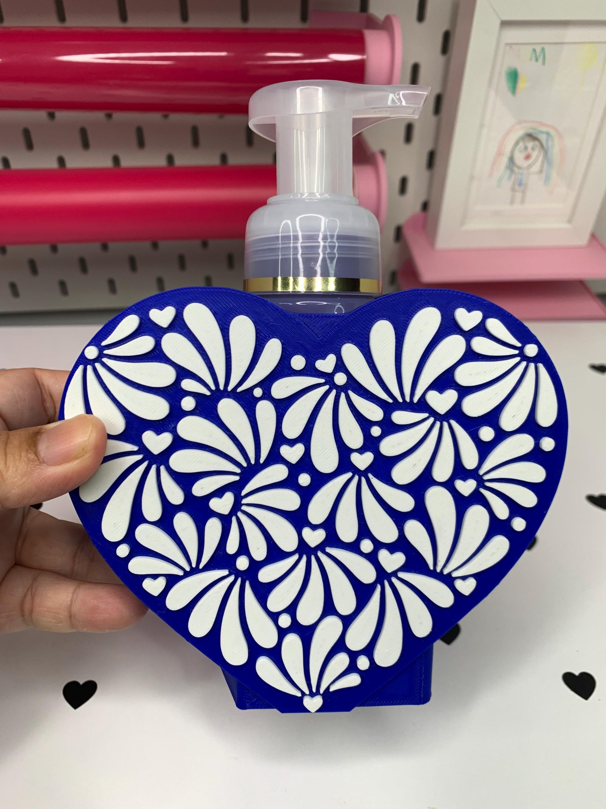 Mexican Talavera Inspired Bath and Body Works Soap Holder – Digital STL | 3MF Files Skinny and Chunky Bottle Sizes