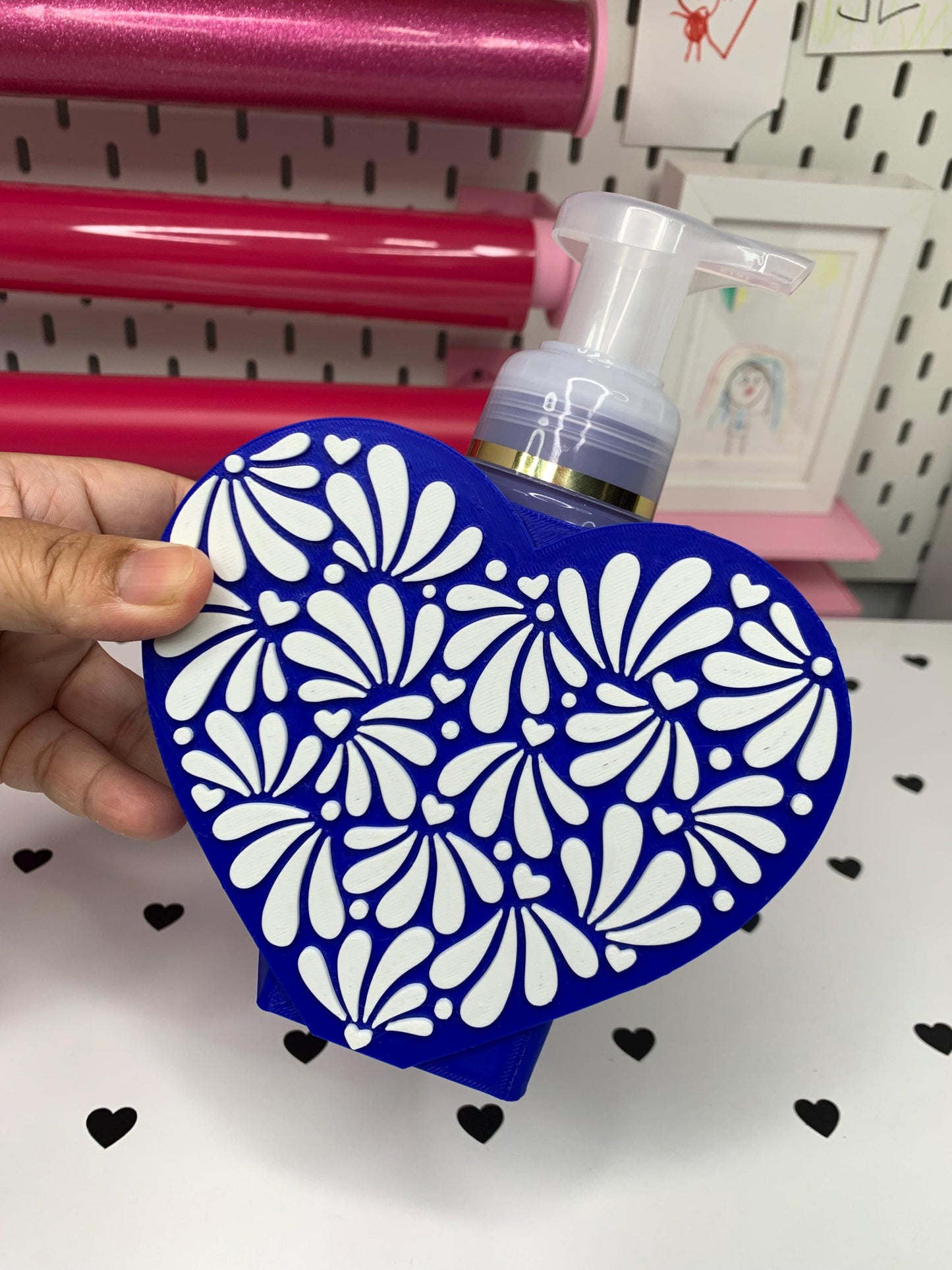 Mexican Talavera Inspired Bath and Body Works Soap Holder – Digital STL | 3MF Files Skinny and Chunky Bottle Sizes