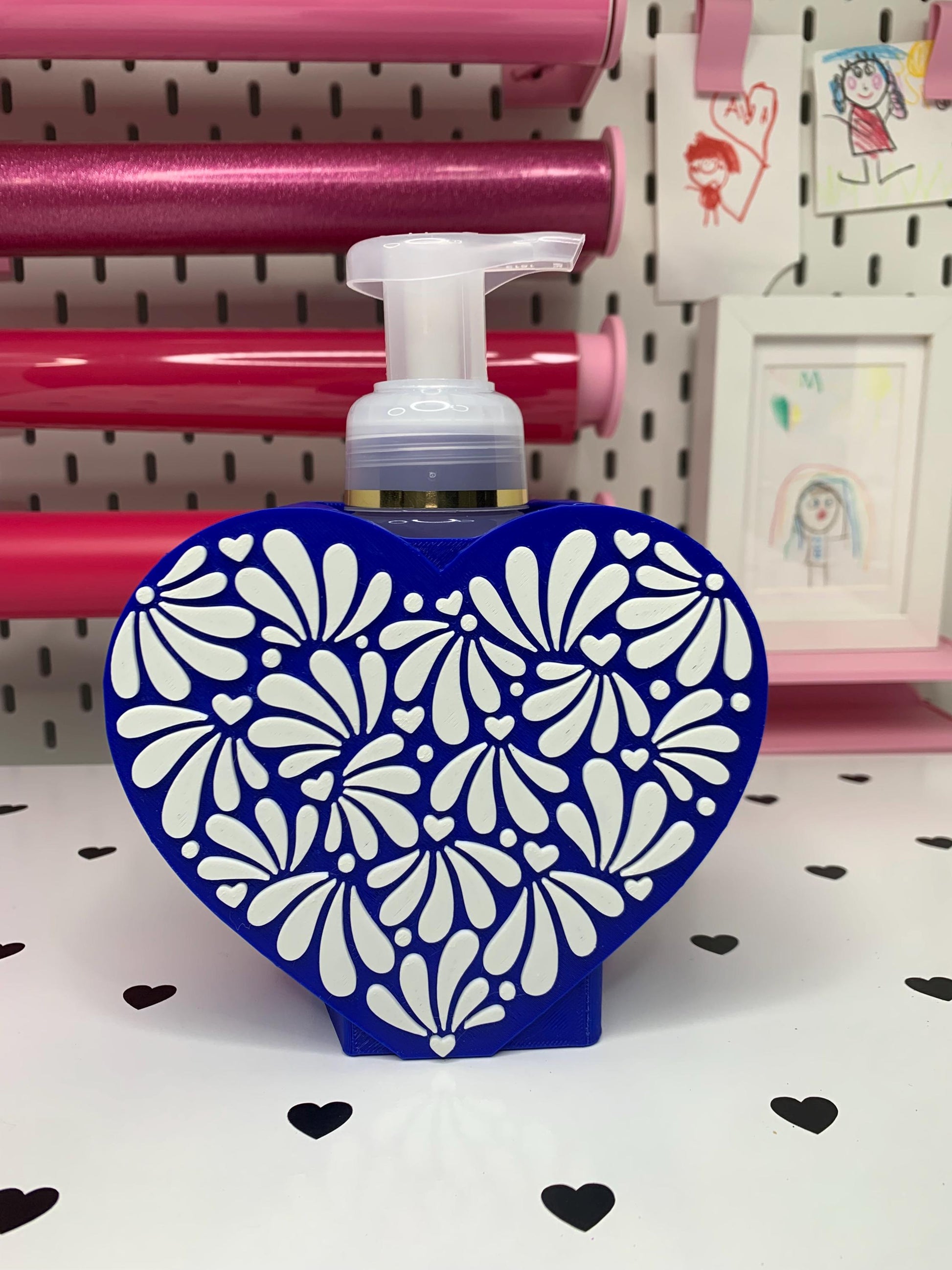 Mexican Talavera Inspired Bath and Body Works Soap Holder – Digital STL | 3MF Files Skinny and Chunky Bottle Sizes