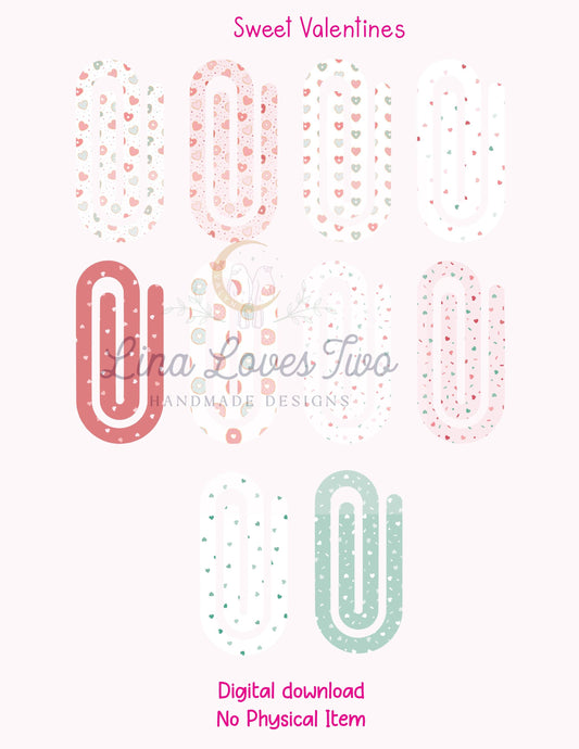 Coquette Jumbo Paperclip PNG: Sublimation Clipart (Digital Download)