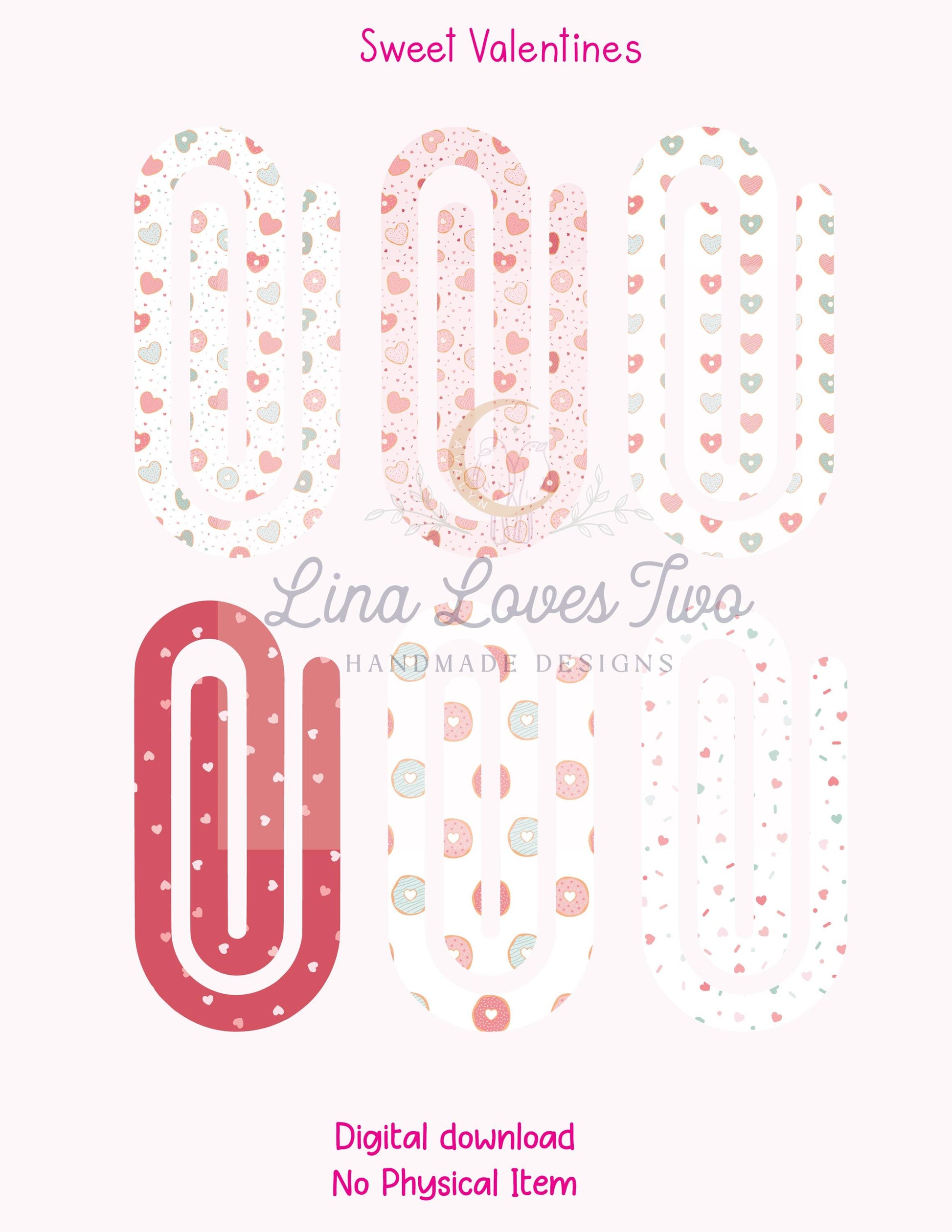 Coquette Jumbo Paperclip PNG: Sublimation Clipart (Digital Download)