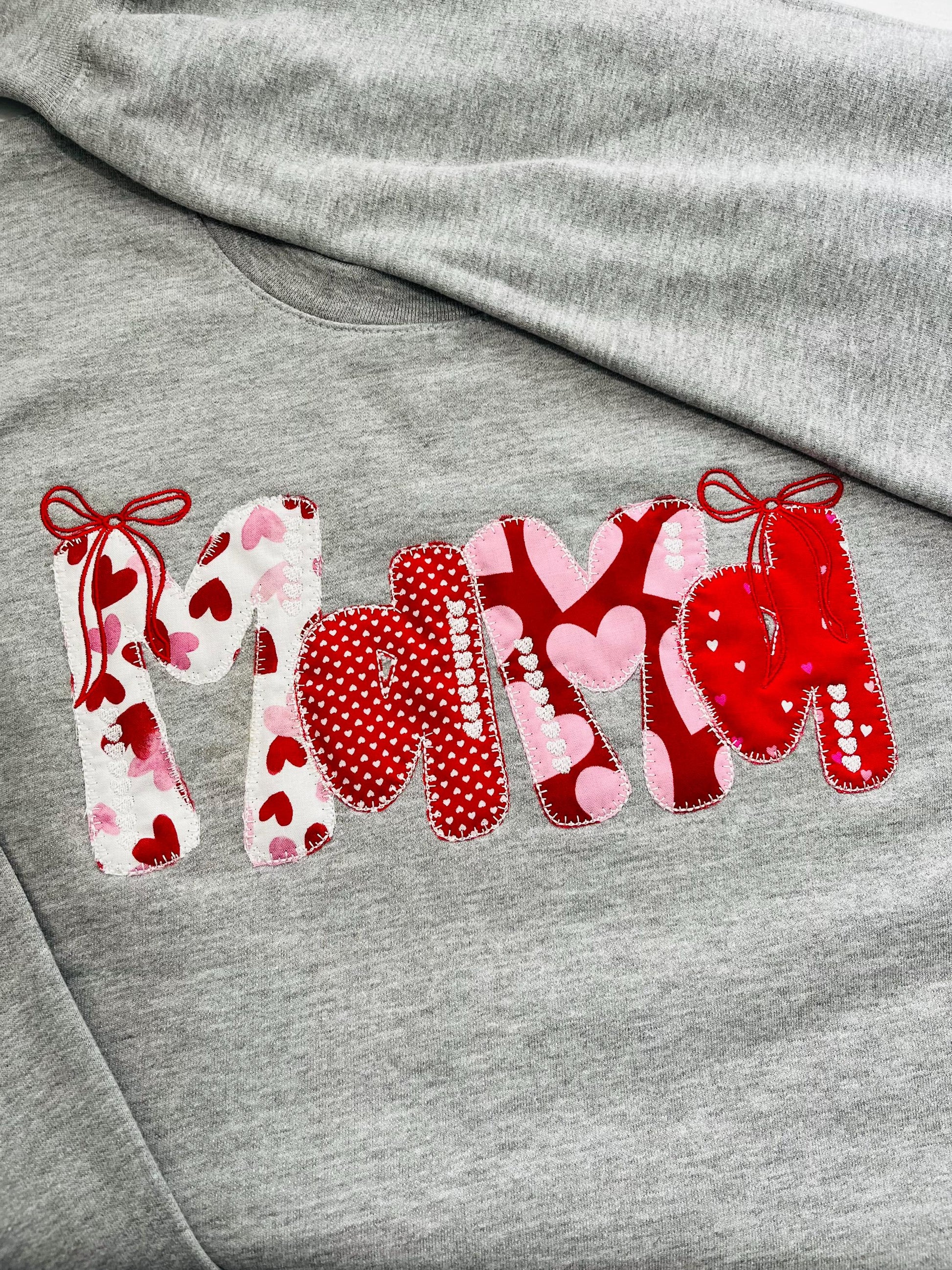 Custom Valentine XOXO Sequin Sweatshirt | Personalized Name Sleeve