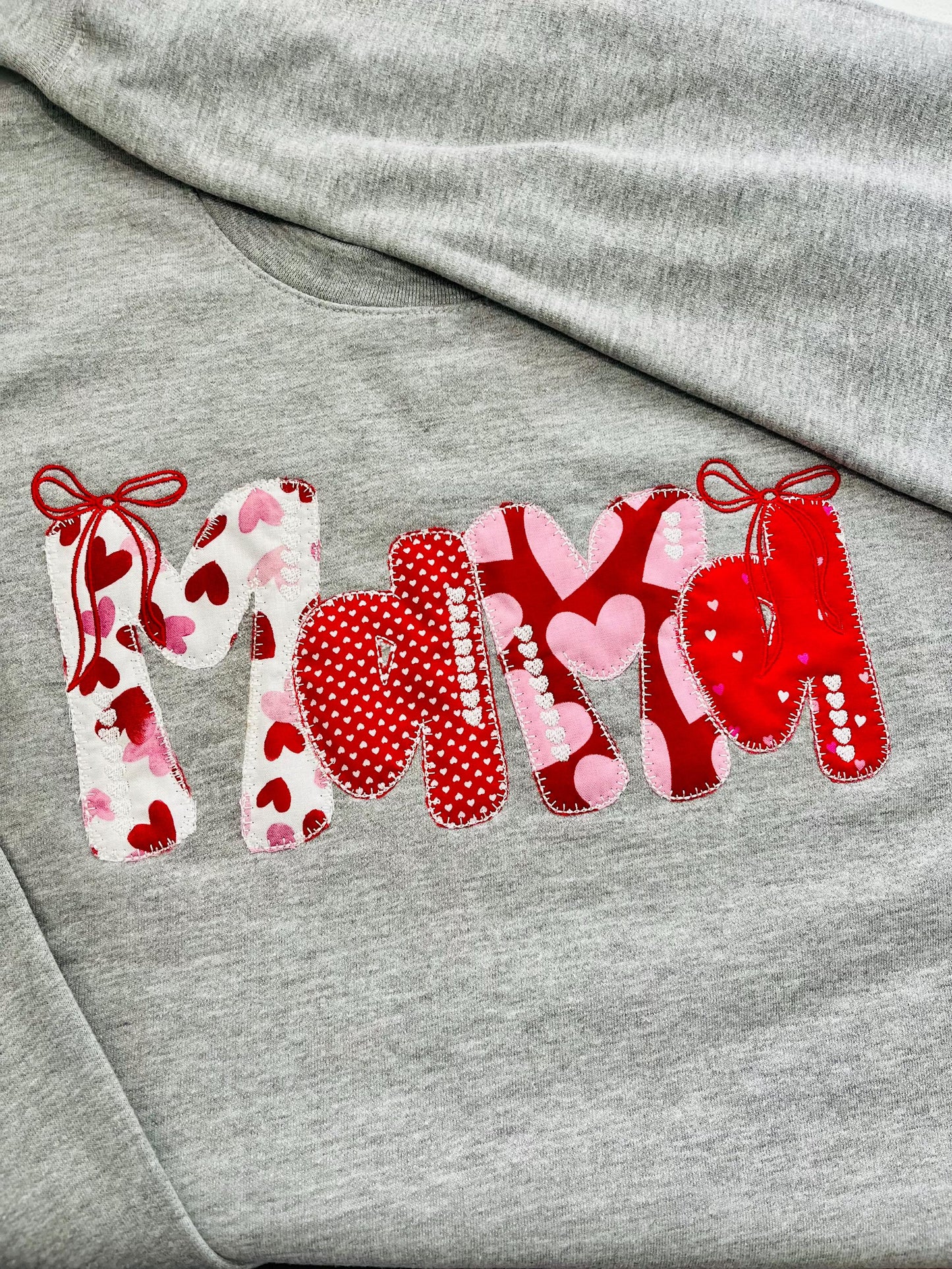Custom Valentine XOXO Sequin Sweatshirt | Personalized Name Sleeve