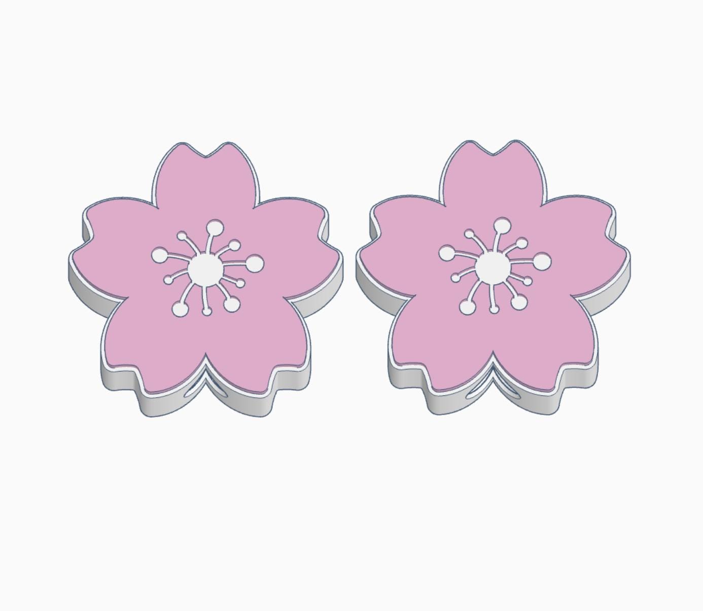 Cherry Blossom Straw Topper 3MF File | Sakura Straw Cap 8 and 10mm | Cherry Blossom Coaster STL | Spring Drink Accessories | 3D Print File