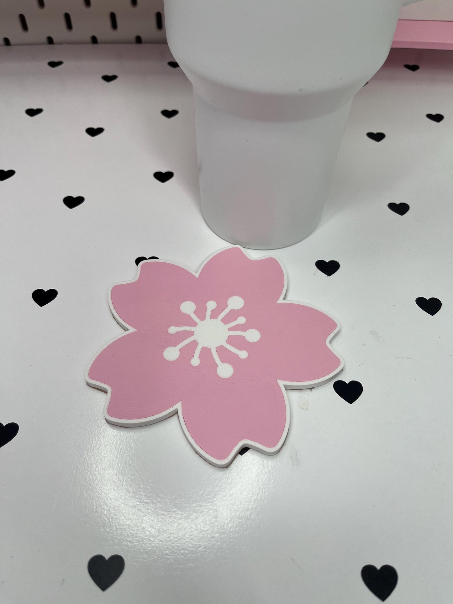 Cherry Blossom Straw Topper 3MF File | Sakura Straw Cap 8 and 10mm | Cherry Blossom Coaster STL | Spring Drink Accessories | 3D Print File