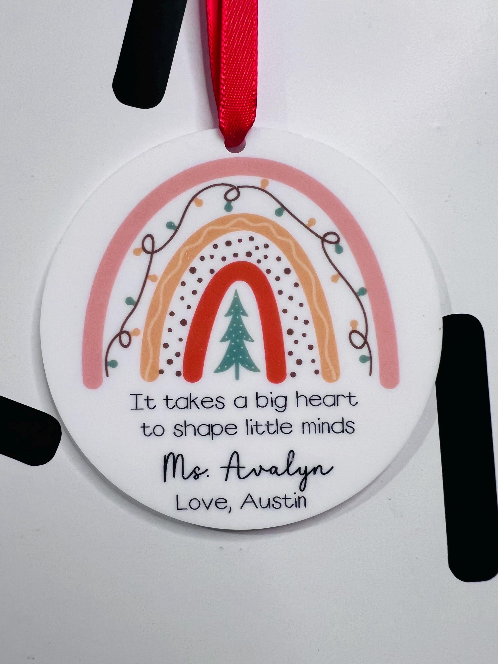 Teacher Christmas Ornament | Teacher Ornament 2024 | Christmas Gift Teacher | Teacher Gift | Teacher Keepsake | Personalized Ornament