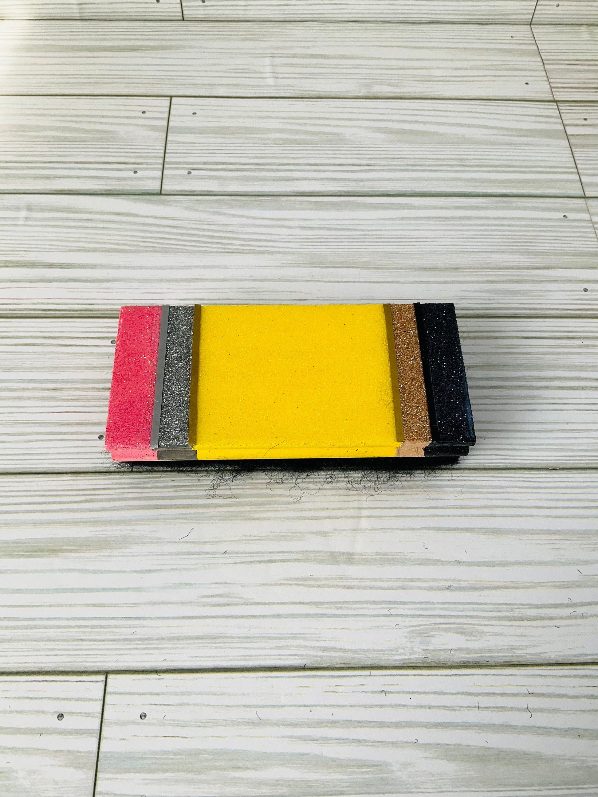 Pencil Whiteboard Eraser | Teacher Gifts | Yellow Pencil Glitter Eraser | Classroom Supplies by Lina Loves Two, handmade in Los Angeles CA