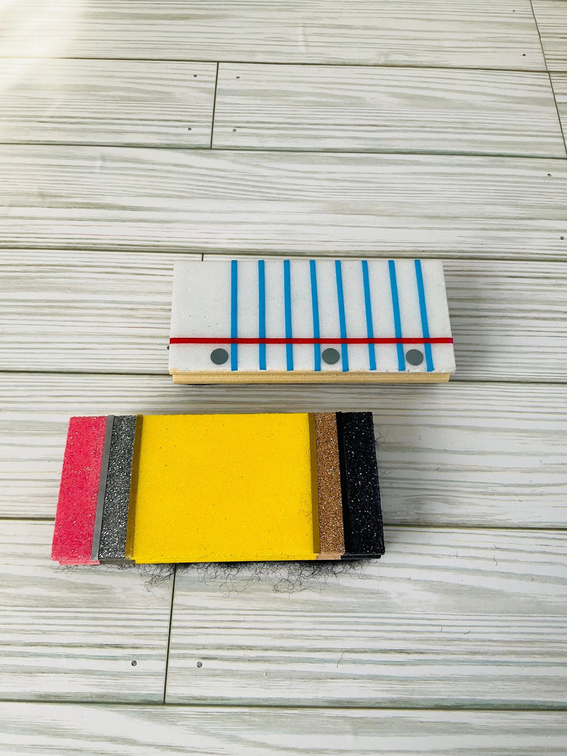 Pencil Whiteboard Eraser | Teacher Gifts | Yellow Pencil Glitter Eraser | Classroom Supplies by Lina Loves Two, handmade in Los Angeles CA