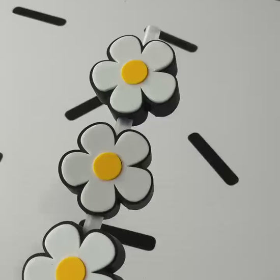 3D Printed Daisy Straw Topper: Reusable Floral Cup Charm