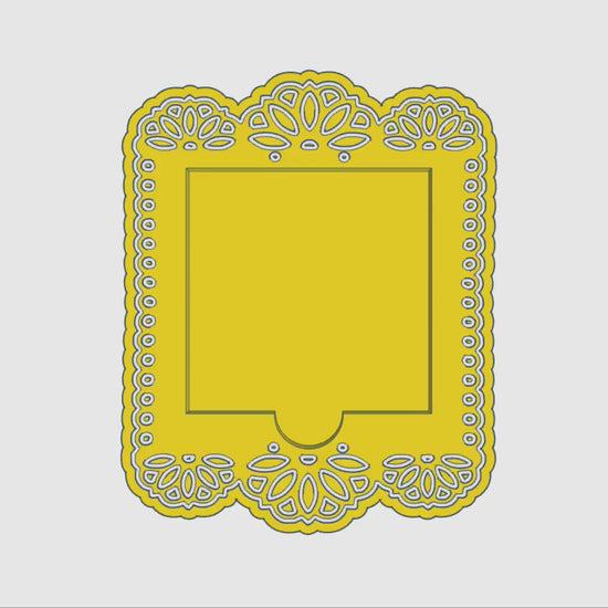 Digital STL File | Fiesta Banner (Papel Picado) Post-It Note Holder | 3D Digital File | STL & 3MF Download