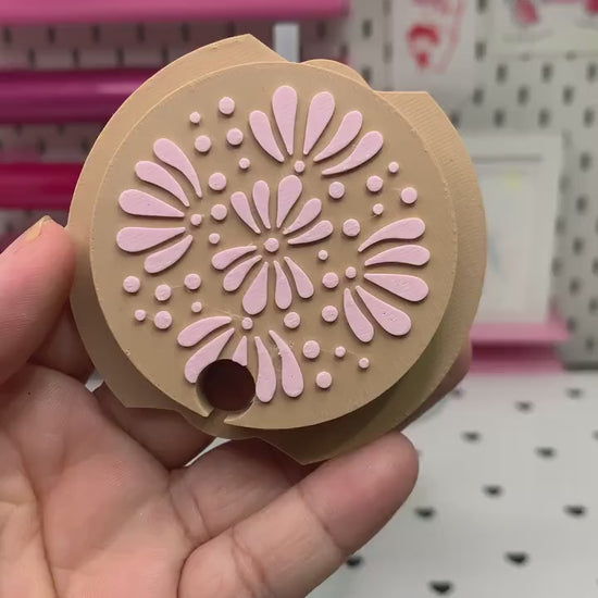 3D Printed Talavera Stanley Topper: Colorful Tumbler Decor