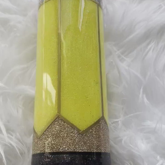 Teacher Tumbler: Stainless Steel Pencil & Notebook Design (20 oz)