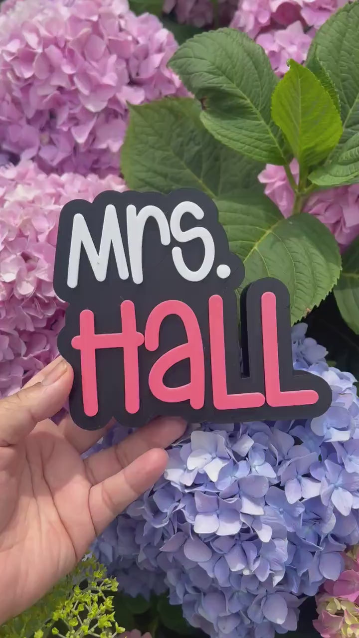 Custom Teacher Desk Name Sign | Personalized Teacher Gift| Male Teacher Appreciation Gift | Classroom Decor | End of Year Teacher Gift