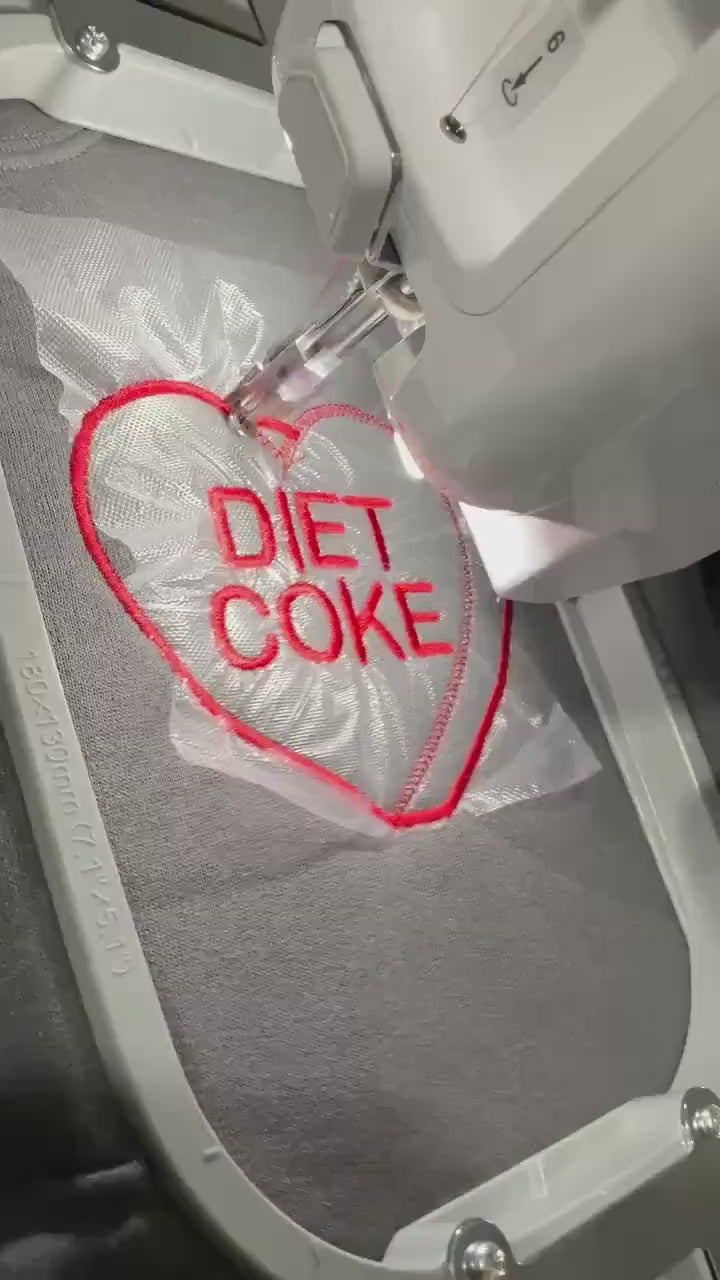 Custom Embroidered Valentine Sweatshirt | Personalized Candy Heart Gift