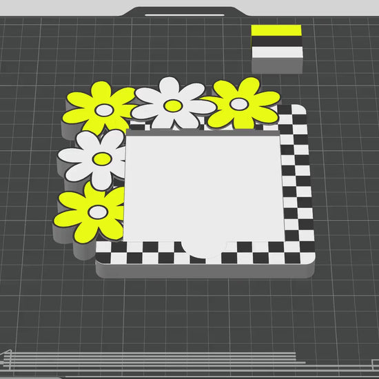 Digital STL File – Daisy Flower Note Holder | 3D Print Digital File | STL + 3MF