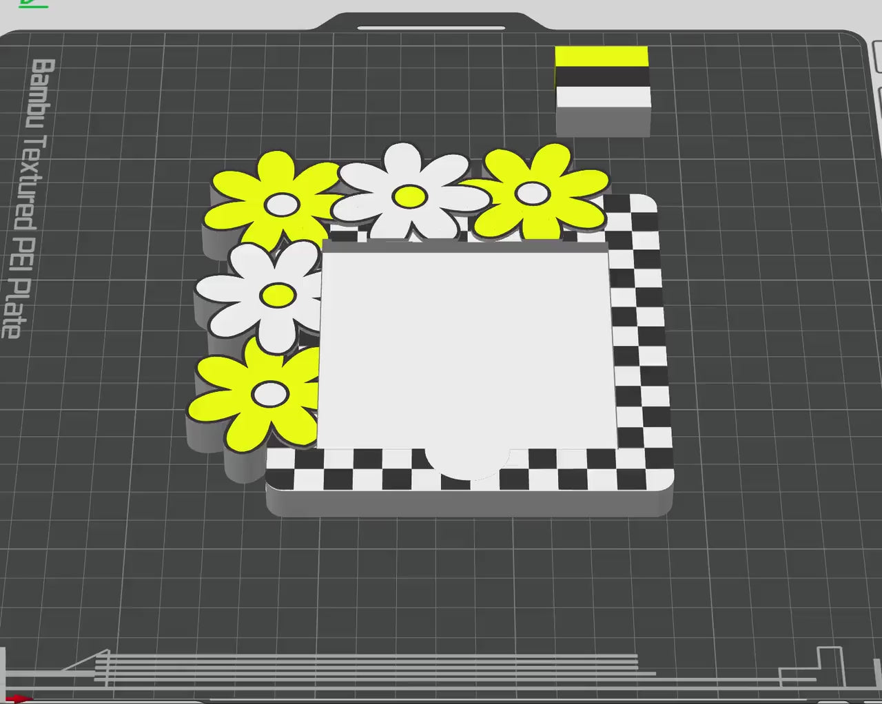 Digital STL File – Daisy Flower Note Holder | 3D Print Digital File | STL + 3MF