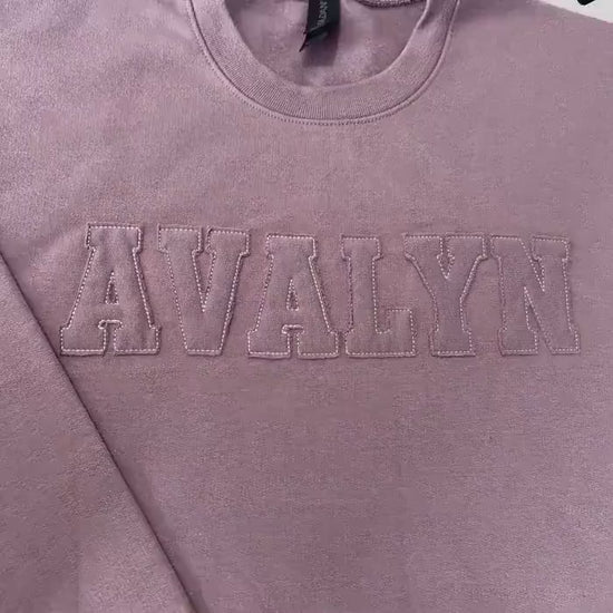 Custom Embroidered Appliqué Crewneck | Personalized Sweatshirt